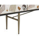 Lana 72 X 16.5 inch Black / Brass Sideboard